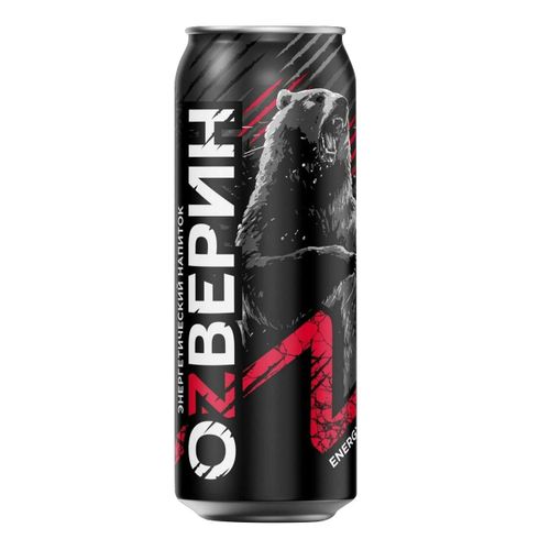 Энергетический напиток Оzверин в темном безалкогольный 450 мл