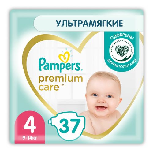 Подгузники Pampers Premium Care 4 (9-14 кг) 37 шт