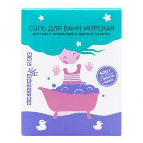 Соль для ванны Мир детства с ромашкой 500 г