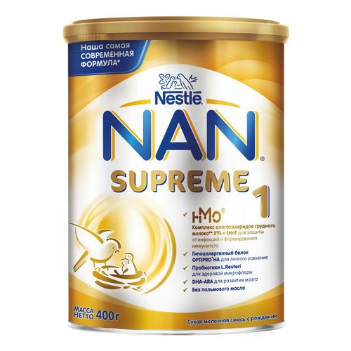 Детская смесь NAN Supreme молочная сухая для защиты от инфекций с рождения 400 г