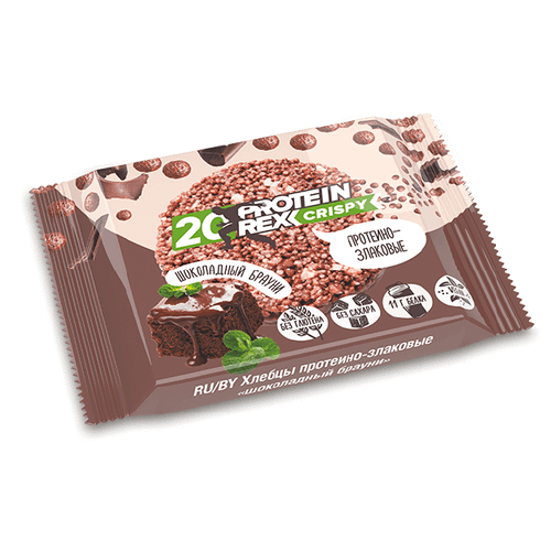 Хлебцы протеино-злаковые Protein Rex Шоколадный брауни 55 г купить для ...