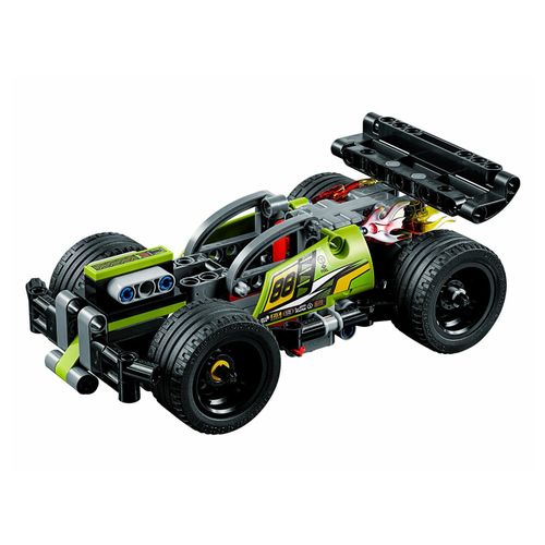 Пластмассовый конструктор Technic Зеленый гоночный автомобиль Lego 135 деталей