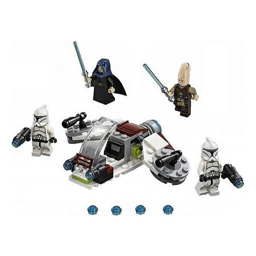 Пластмассовый конструктор Star Wars Боевой набор джедаев и клонов-пехотинцев Lego 102 детали