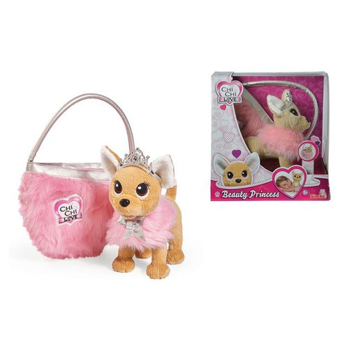 Мягкая игрушка Собачка Принцесса с пушистой сумкой Chi Chi Love 20 см