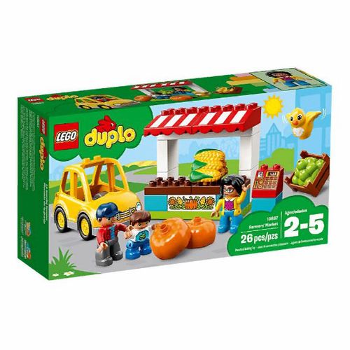 Пластмассовый конструктор Duplo Фермерский рынок Lego 26 деталей