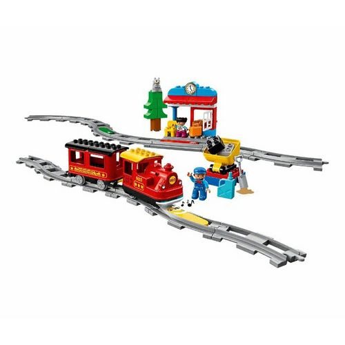 Пластмассовый конструктор Lego Duplo Поезд на паровой тяге 59 деталей