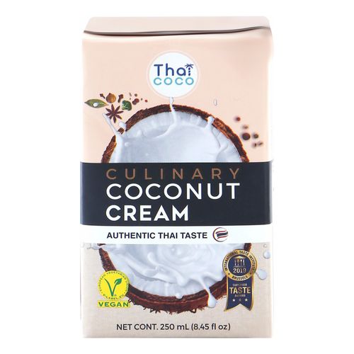 Растительный аналог сливок Thai Coco кокосовый для взбивания пастеризованный 22-24% 250 мл