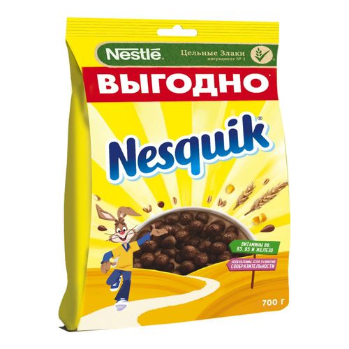 Готовый завтрак Nesquik шоколадный обогащенный витаминами и минеральными веществами 700 г