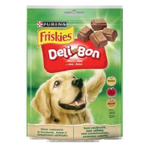 Лакомство Friskies Deli-Bon с говядиной для угощения собак 130 г