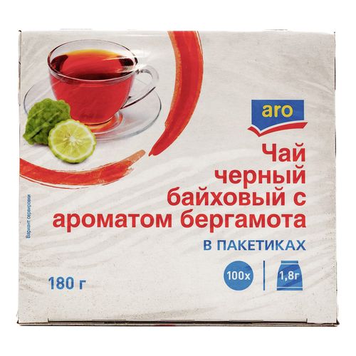 Чай Aro черный с бергамотом 1,8 г 100 шт