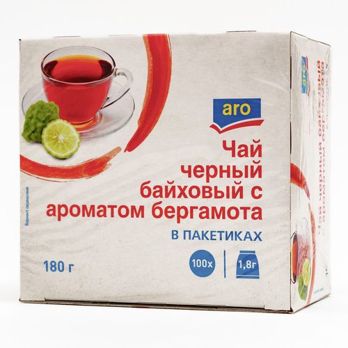 Чай Aro черный с бергамотом 1,8 г 100 шт