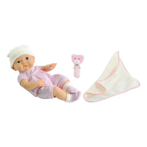 Кукла пупс новорожденный с одеялом и погремушкой ONE TWO FUN 40 см