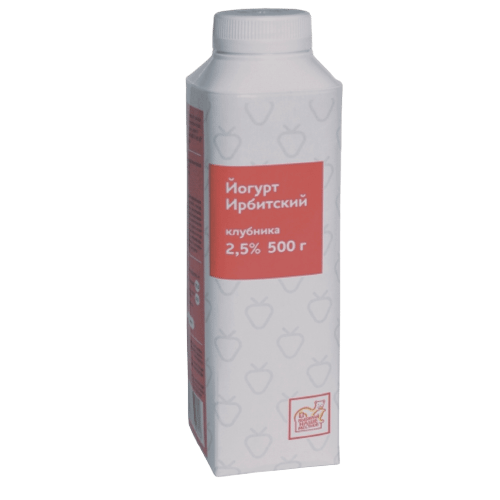 Йогурт питьевой Ирбитский клубника 2,5% 500 г