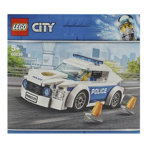 Пластмассовый конструктор Lego City Автомобиль полицейского патруля 92 детали