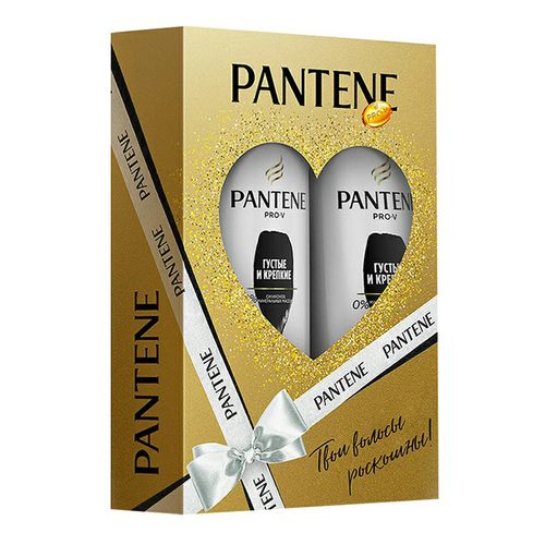 Набор средств для волос Pantene Pro-V Густые и крепкие для женщин 2 предмета