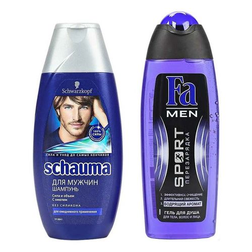 Набор средств для волос и тела Schauma и Fa Men 2 предмета