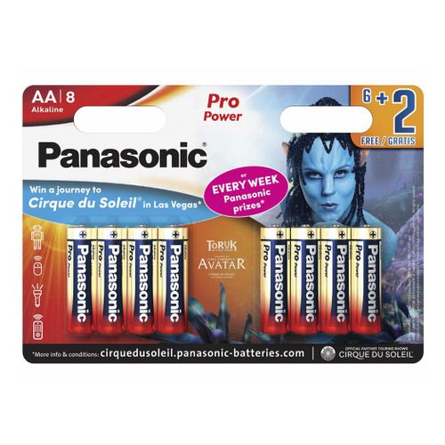 Батарейки Panasonic AA Alkaline Pro Power 8 шт