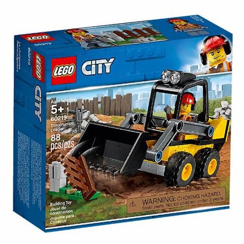Пластмассовый конструктор Lego City Строительный погрузчик 88 деталей