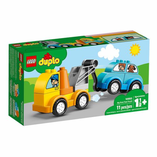 Пластмассовый конструктор Lego Duplo Мой первый эвакуатор 11 деталей
