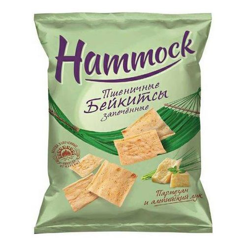 Бейкитсы пшеничные Hammock со вкусом пармезана и молодого лука 35 г