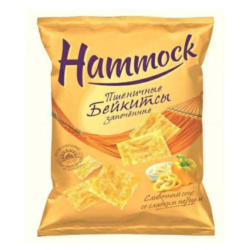 Бейкитсы пшеничные Hammock со вкусом сливочного соуса и сладкого перца 35 г