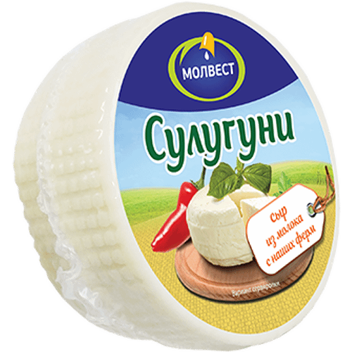 Сыр рассольный Молвест Сулугуни 45% 300 г