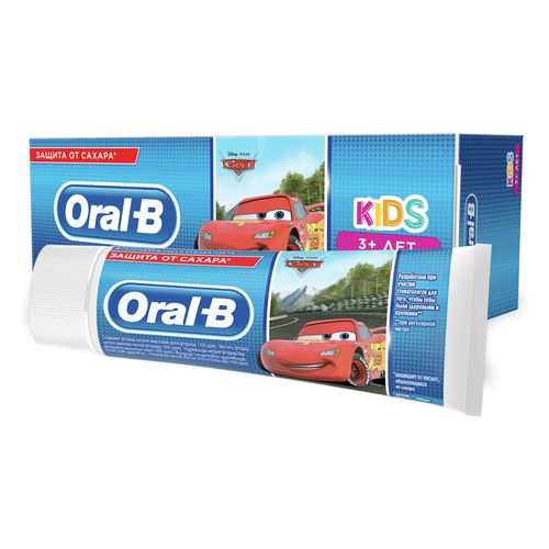 Зубная паста детская Oral-B Тачки Легкость вкуса с 3 лет 75 мл в ассортименте