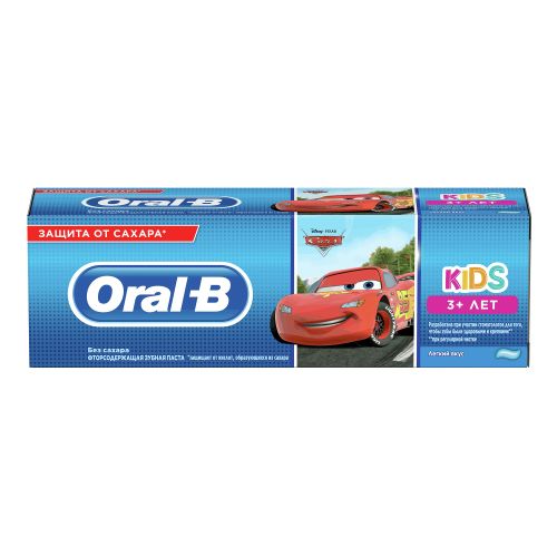 Зубная паста детская Oral-B Тачки Легкость вкуса с 3 лет 75 мл в ассортименте