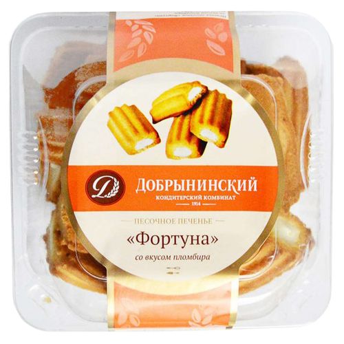 Печенье Добрынинский Фортуна со вкусом пломбира 270 г
