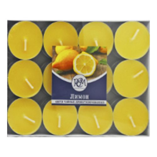 Набор чайных свечей РСМ Лимон 24 шт