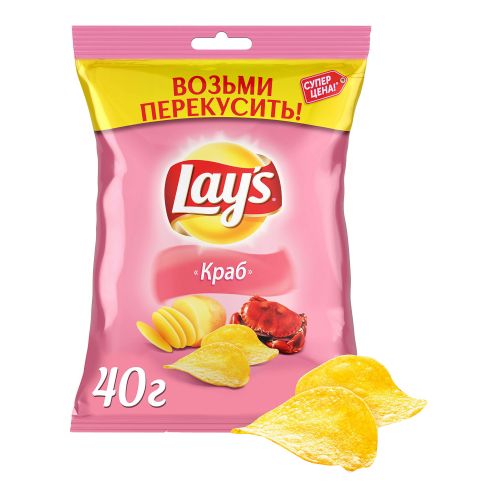 Чипсы картофельные Lay's краб 40 г