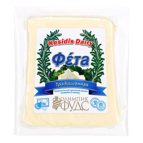Сыр рассольный Kesidis Dairy Фета Традиционная для греческого салата 45% 200 г