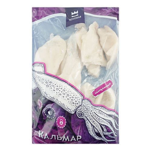 Кальмары Novomar дальневосточные очищенные свежемороженые 1 кг