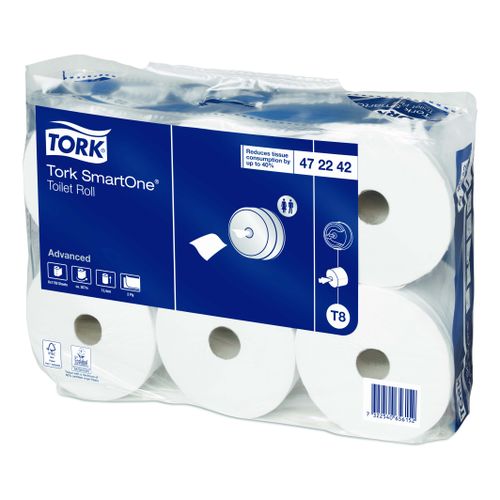 Туалетная бумага Tork SmartOne 2 слоя 6 рулонов, 6 упаковок