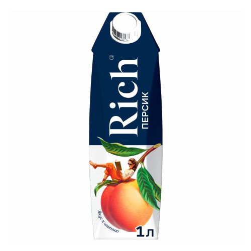 Нектар Rich персиковый восстановленный 1 л