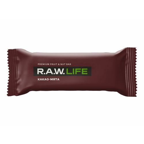 Батончик R.A.W. Life орехово-фруктовый какао-мята 47 г