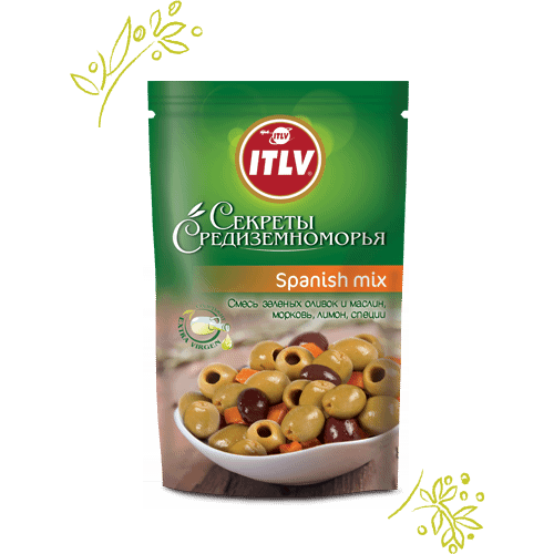 Ассорти ITLV Spanish mix оливки-маслины 350 г