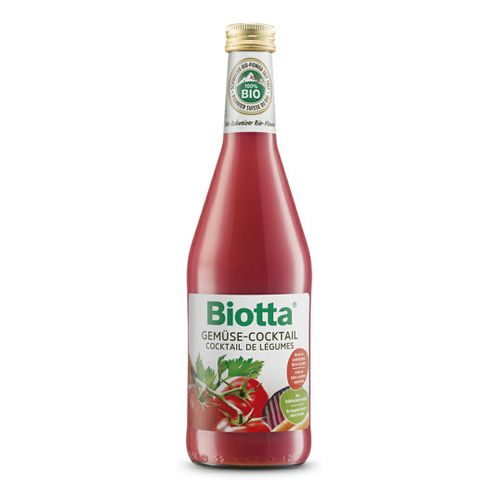 Сок Biotta Овощной коктейль прямой отжим с солью лактоферментированный 500 мл