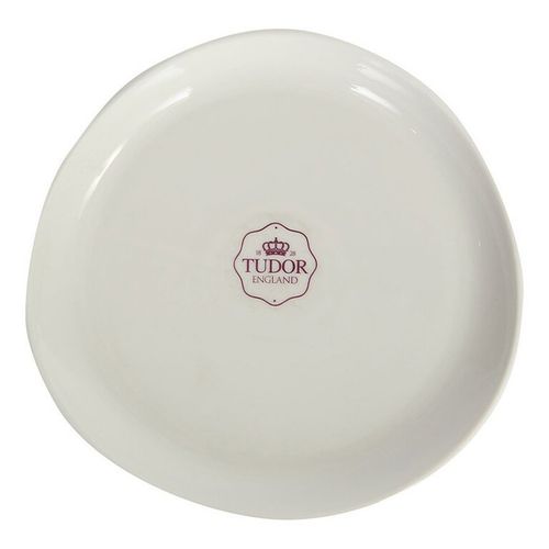 Тарелка десертная Tudor England Royal фарфор белая 20 см
