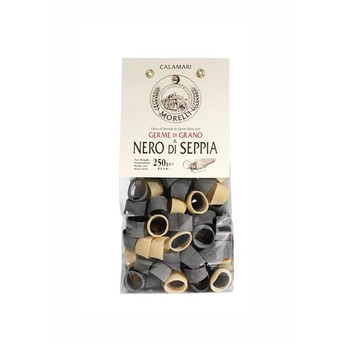 Макаронные изделия Morelli 1860 Nero di Seppia calamari черные и белые 250 г