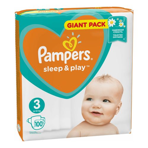 Подгузники Pampers Sleep & Play 3 (6-10 кг) 100 шт