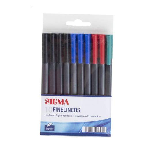 Ручки капиллярные Sigma Fineliner 4 шт 10 шт