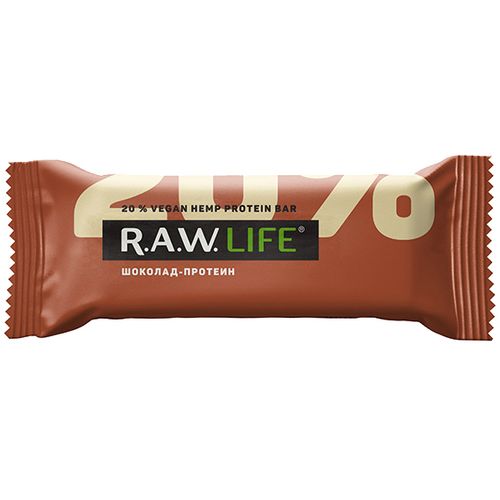 Батончик R.A.W. Life Орехово-фруктовый шоколад-протеин 50 г