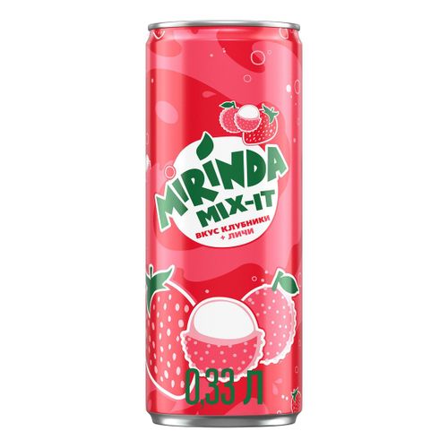 Газированный напиток Mirinda Mix-It клубника-личи 330 мл