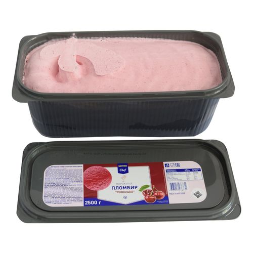 Мороженое пломбир Metro Chef вишневое 15% 2,5 кг