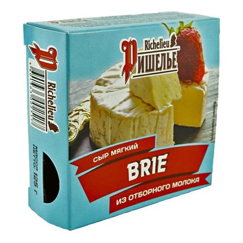 Сыр мягкий Ришелье Бри с белой плесенью 45% БЗМЖ 125 г