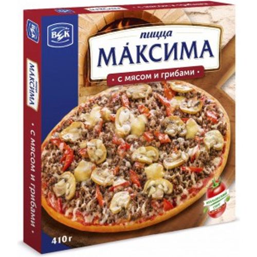 Пицца Век Максима с мясом и грибами замороженная 410 г