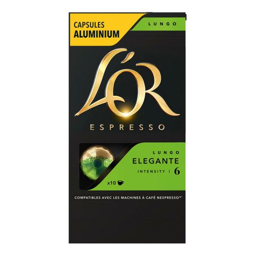 Кофе L'OR Lungo Elegante молотый в капсулах 5,2 г х 10 шт