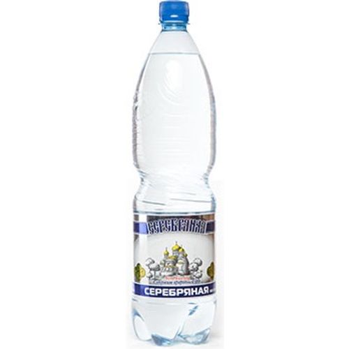 Вода природная питьевая минеральная Серебряная газированная столовая 1,5 л х 6 шт