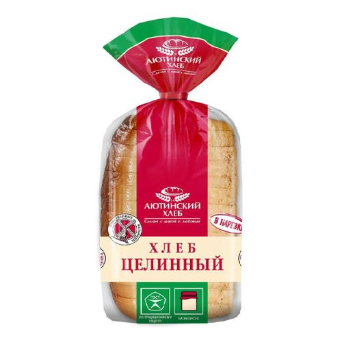 Хлеб Аютинский Хлеб Целинный пшеничный в нарезке 620 г